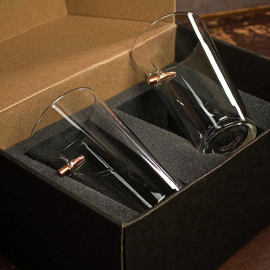 BenShot - .308 "Bulletproof" Pint Glasses - GIFT SET OF 2