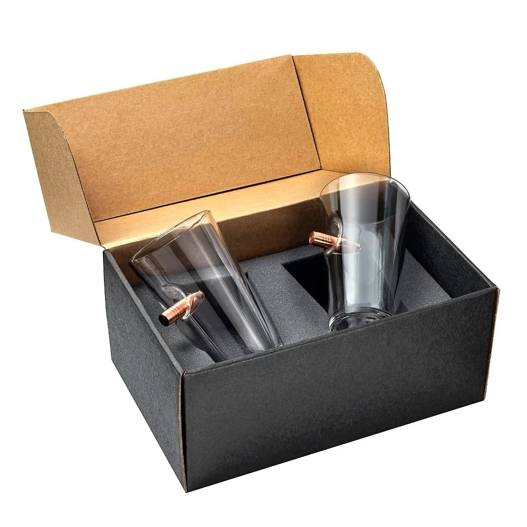 BenShot - .50 BMG "Bulletproof" Pint Glasses - GIFT SET OF 2