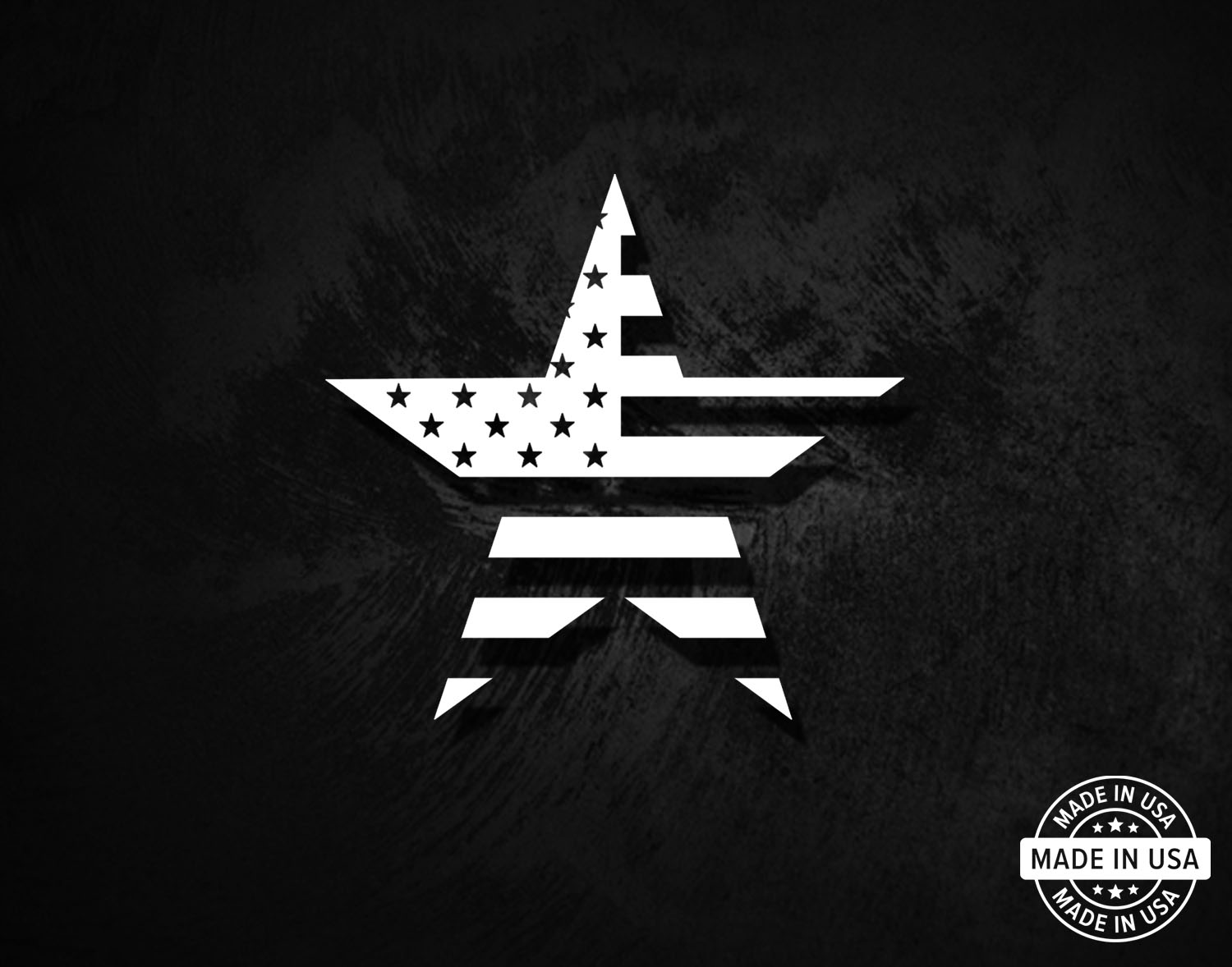 American Flag Star Decal