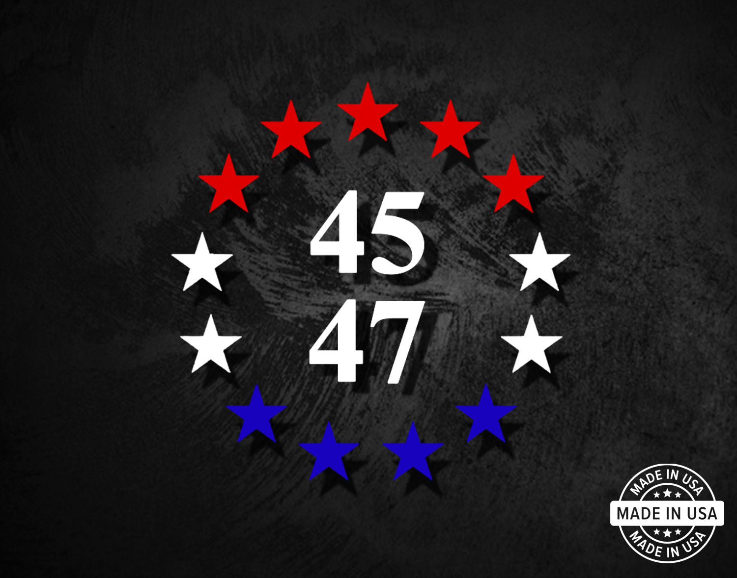 Betsy Ross 45 47 - President Trump - Red / White / Blue Decal
