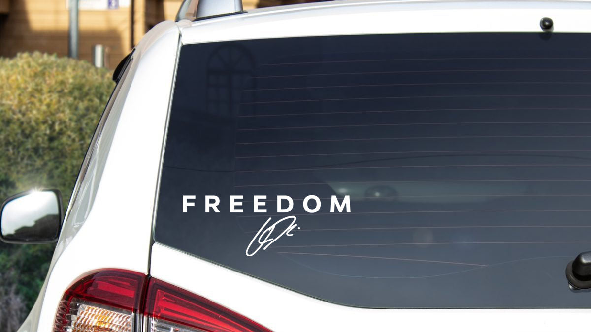 FREEDOM Charlie Kirk Autograph Decal