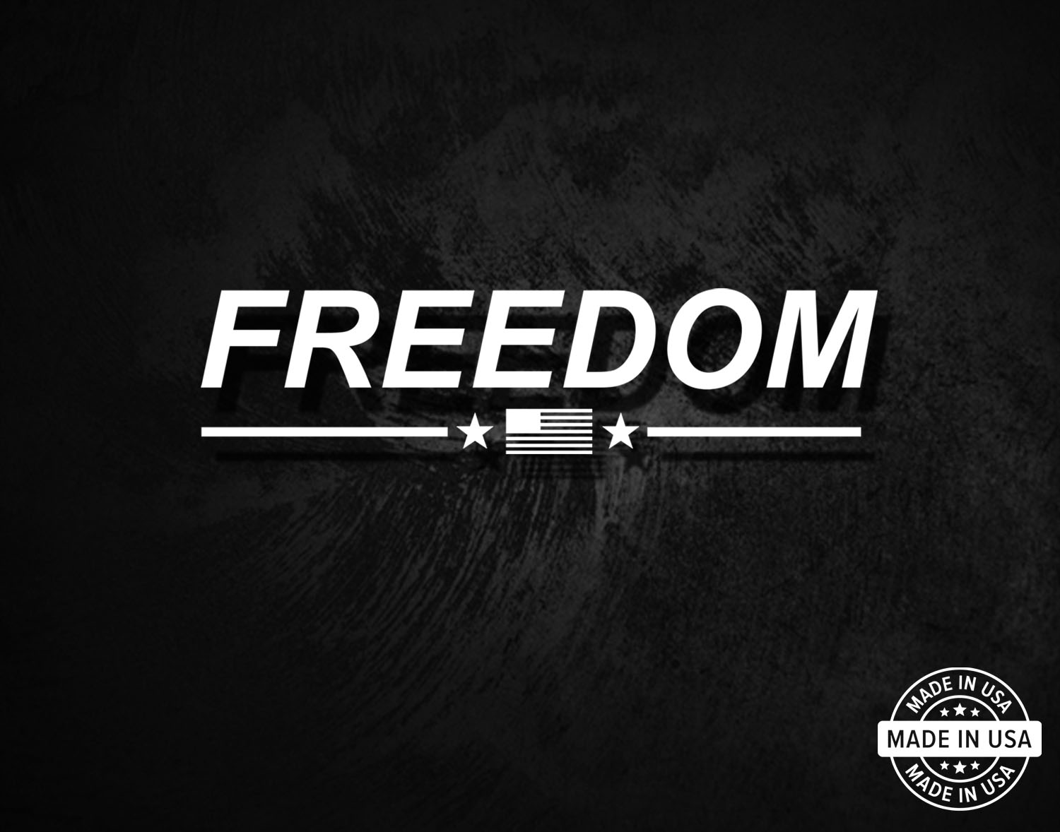 Freedom - American Flag - Patriotic Decal