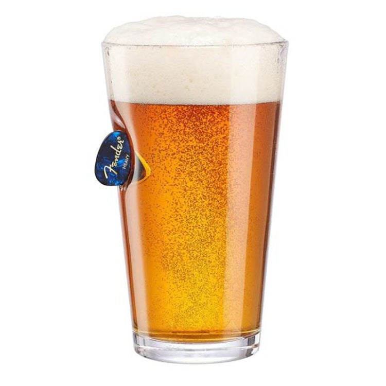 BenShot - Guitar Pick Pint Glasses 16oz - GIFT SET OF 2