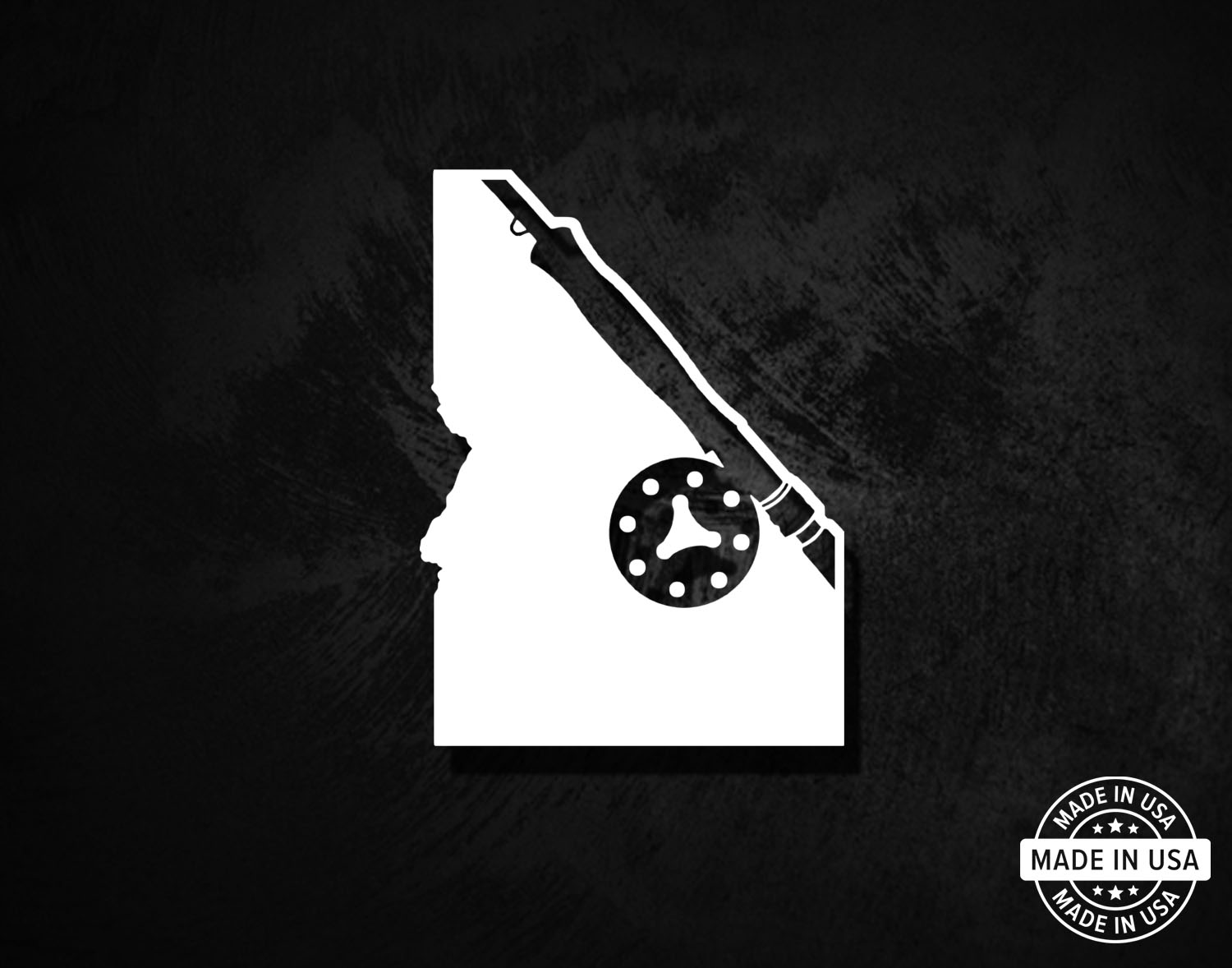 Idaho State Fly Rod & Reel Decal