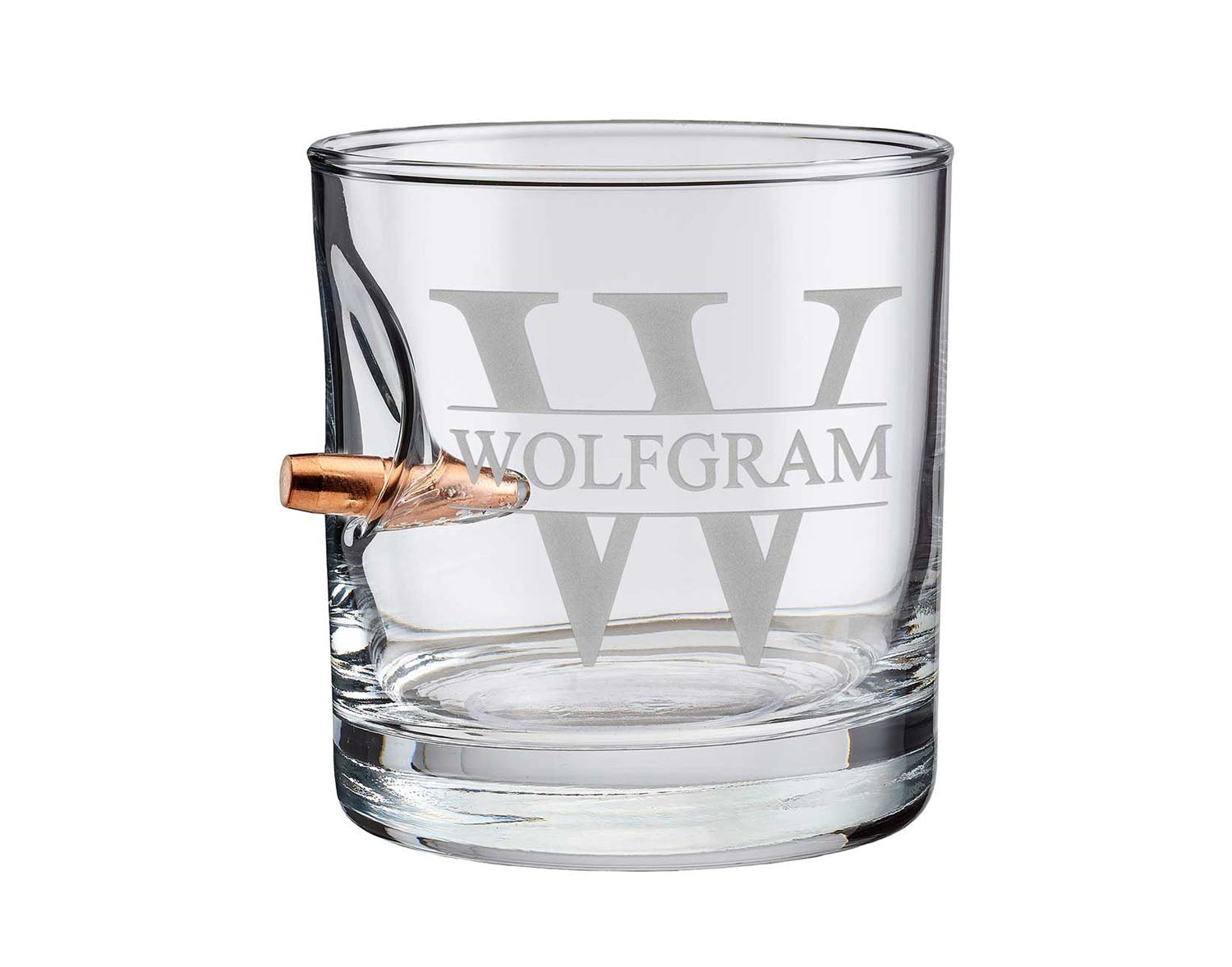 BenShot - Monogram Etched Rocks Glass - 11oz