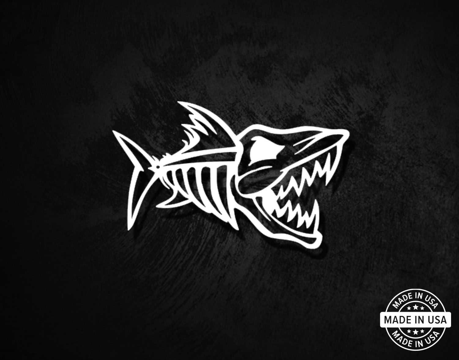 Nitro Fish Skeleton Decal