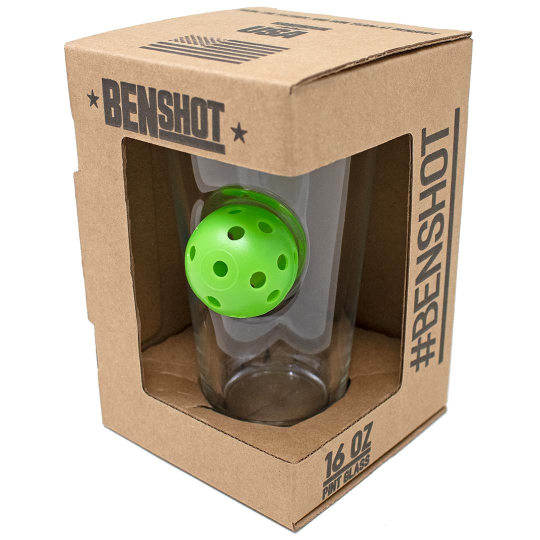 BenShot - Pickleball Pint Glass - 16oz