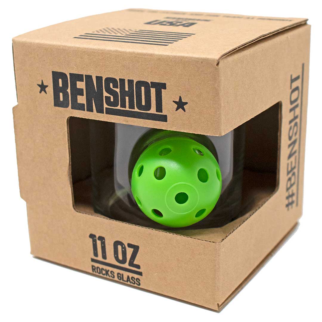 BenShot - Pickleball Rocks Glass - 11oz