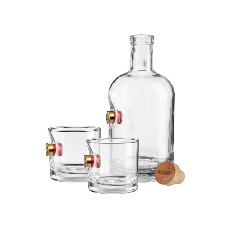 BenShot Shotgun Shell Decanter & Rocks Glass Set