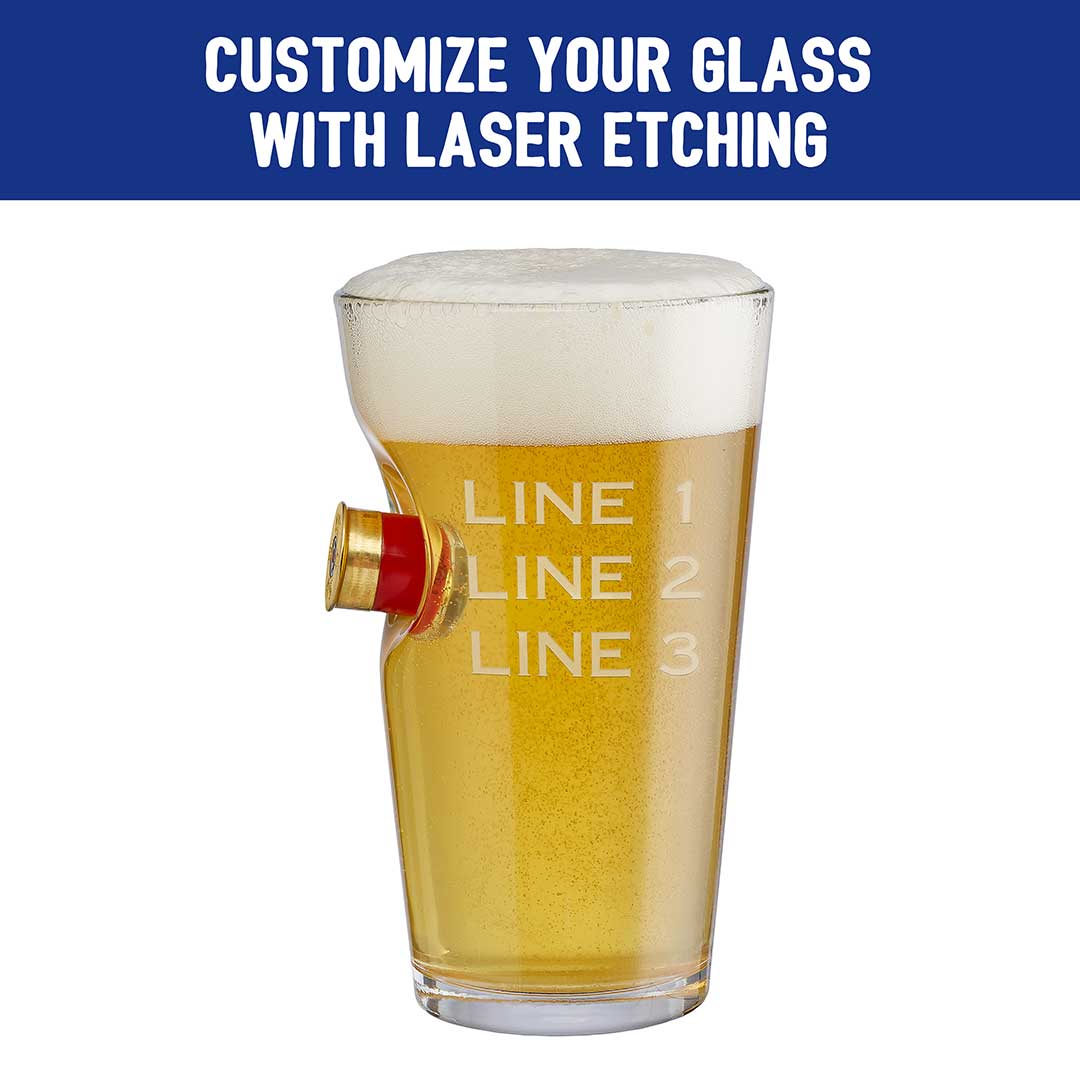 BenShot - Shotgun Shell Pint Glasses - GIFT SET OF 2