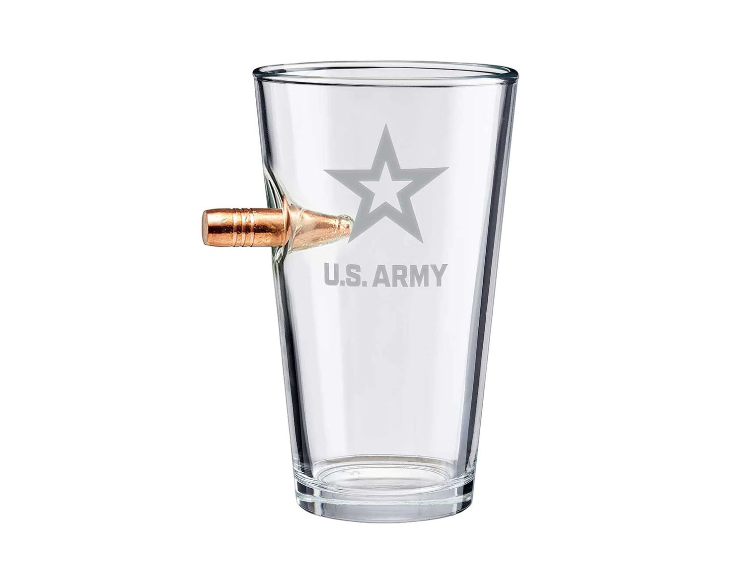 BenShot - "Bulletproof" U.S. Army Pint Glass - 16oz