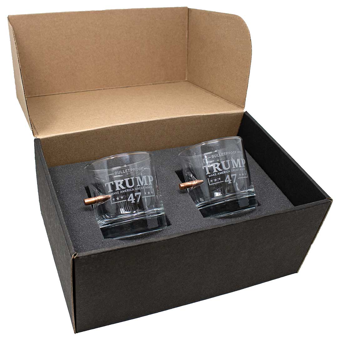 Bulletproof "Trump 47" - Make America Great Again Whiskey Glass