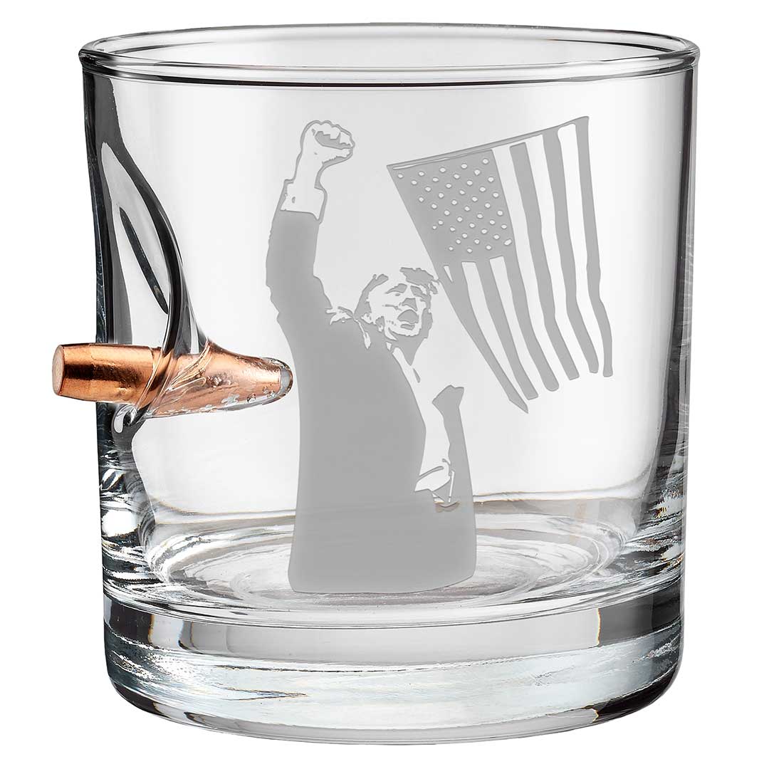 Bulletproof Trump Whiskey Glasses (4 Design Options)