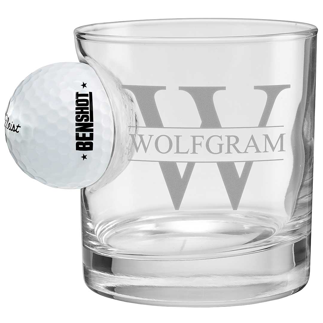 BenShot - Monogram Etched Rocks Glass - 11oz