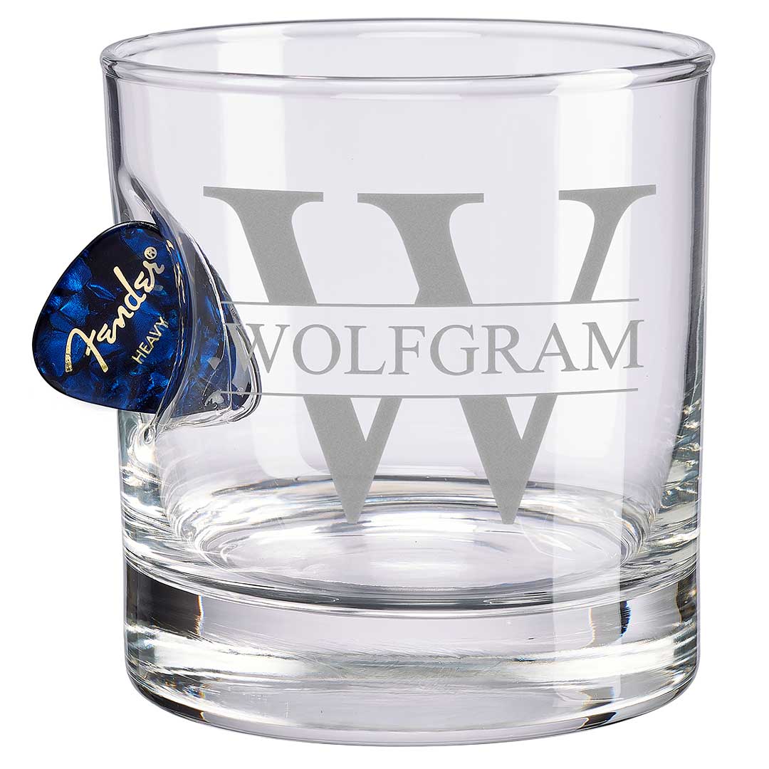 BenShot - Monogram Etched Rocks Glass - 11oz