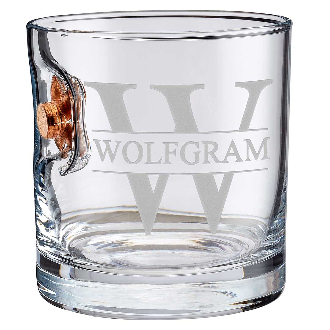BenShot - Monogram Etched Rocks Glass - 11oz