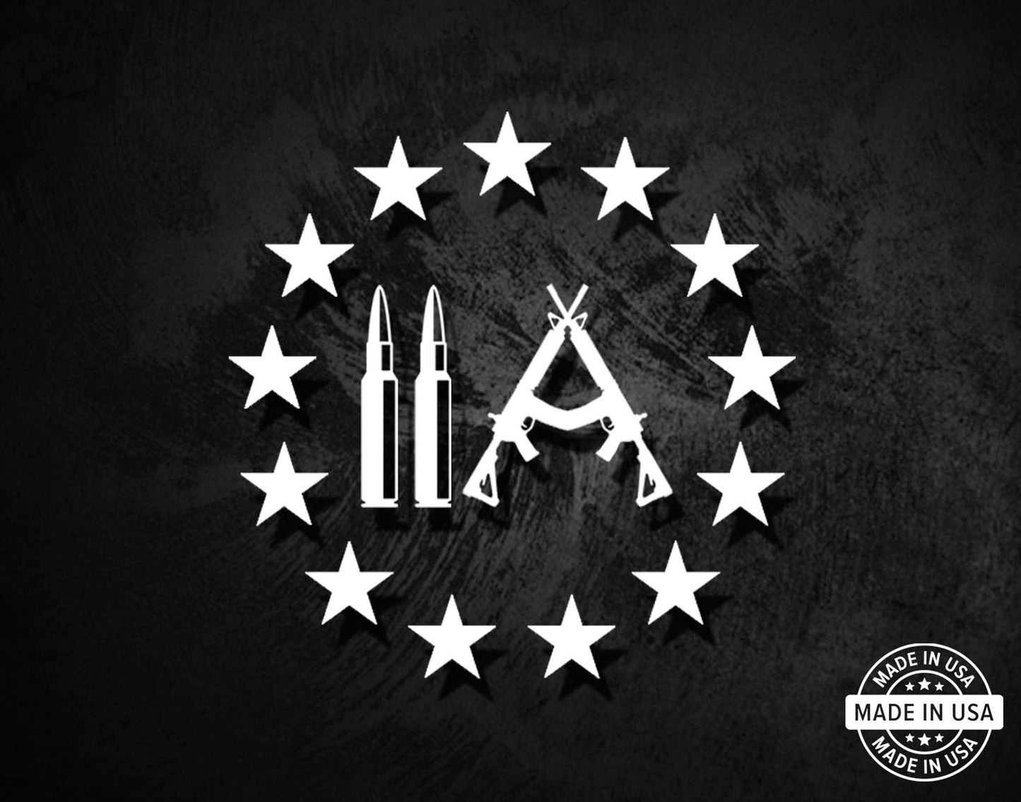 Betsy Ross 2A - Ammo AR15 Decal