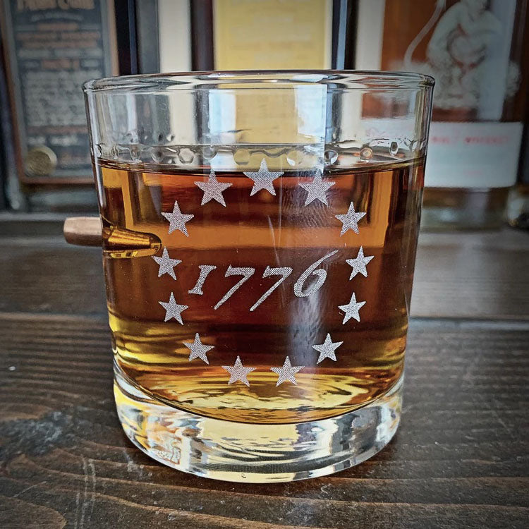 BenShot - Betsy Ross 1776 "Bulletproof" Rocks Glass - 11oz
