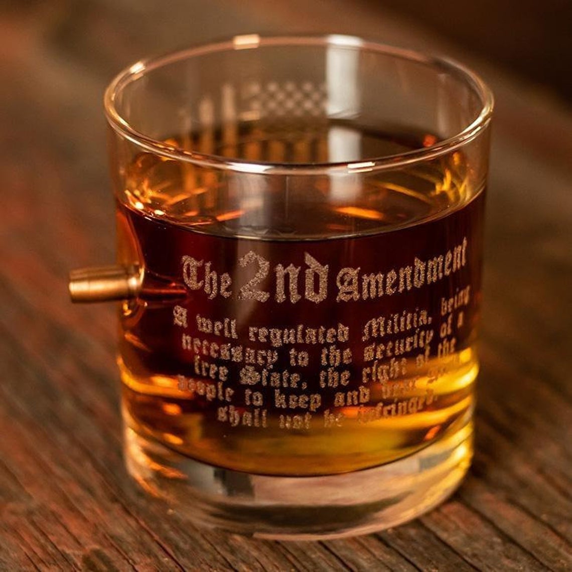 BenShot 2nd Amendment Rocks Glass