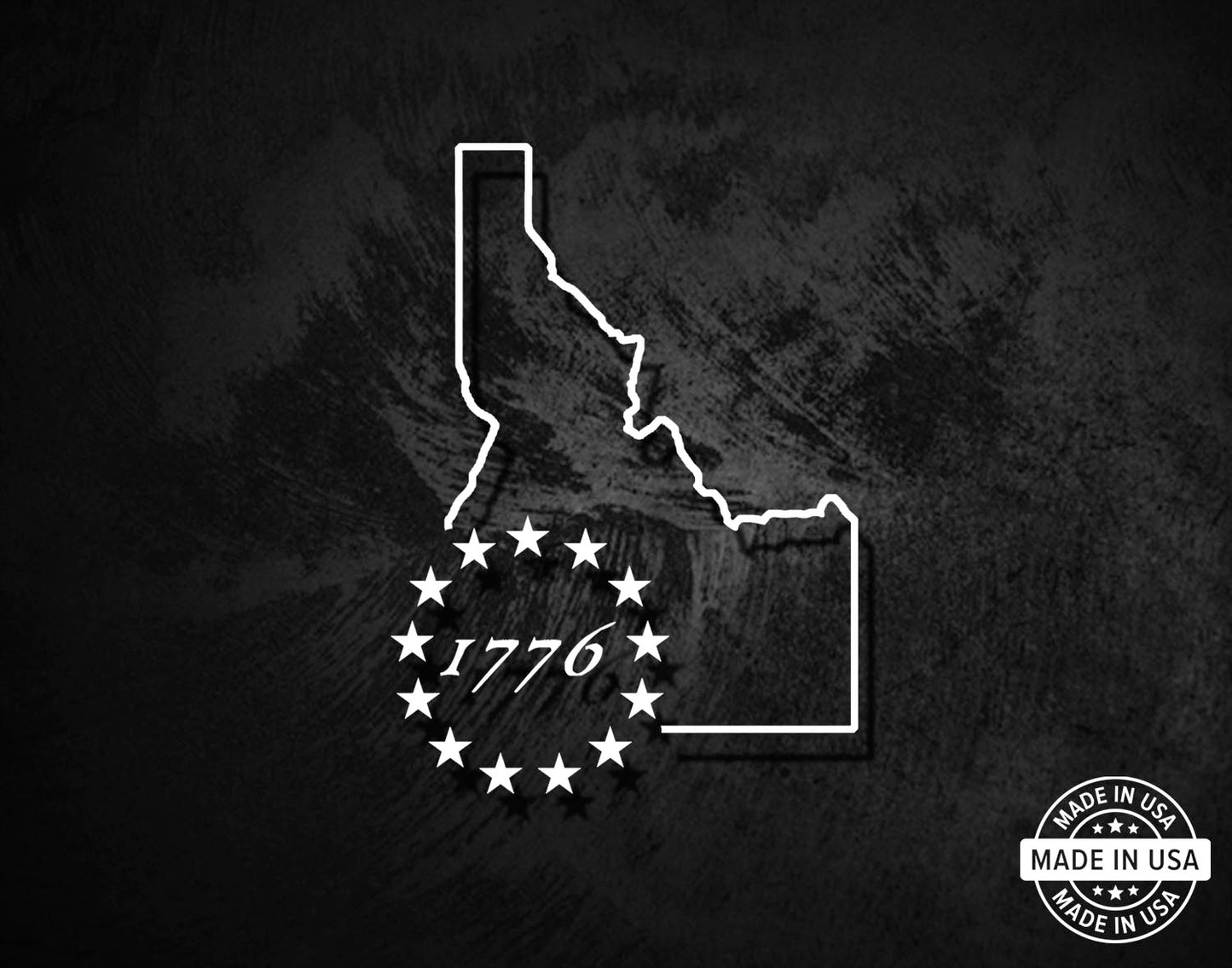 Idaho State Outline - Betsy Ross 1776 Decal