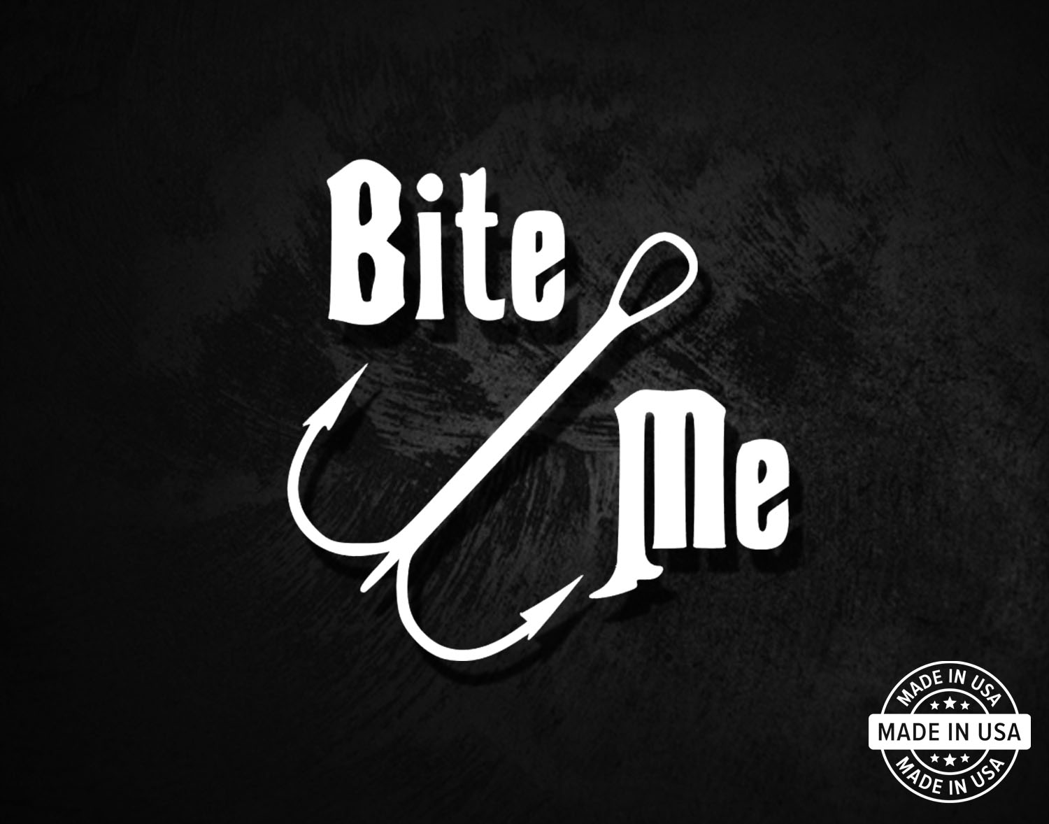 Bite Me Treble Hook Decal