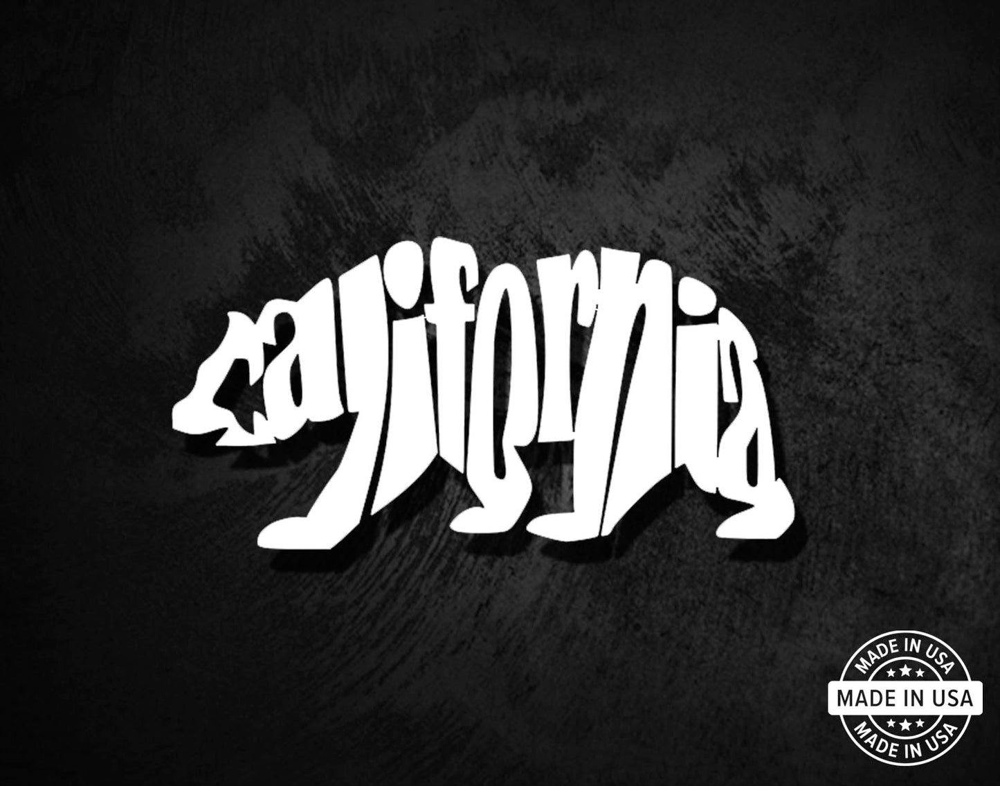 California Bear Letters Decal