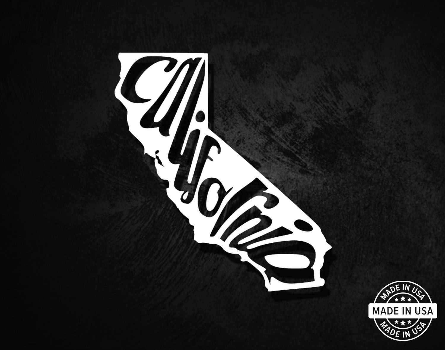California State Letters Decal