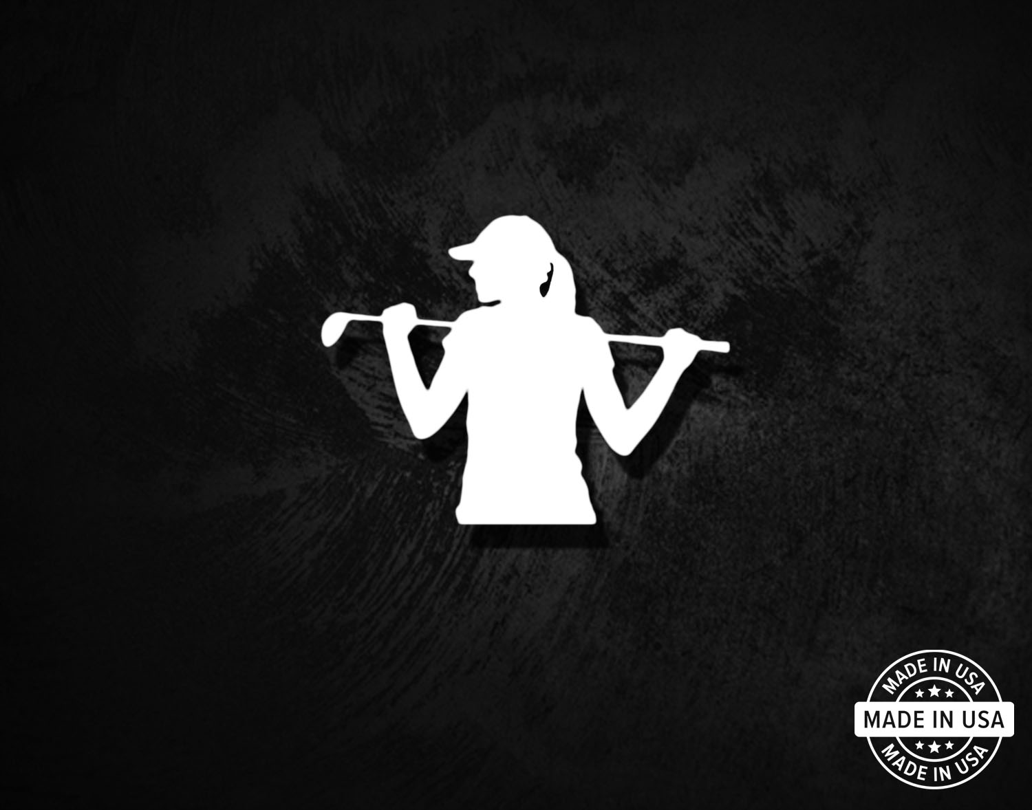 Female Golfer Decal