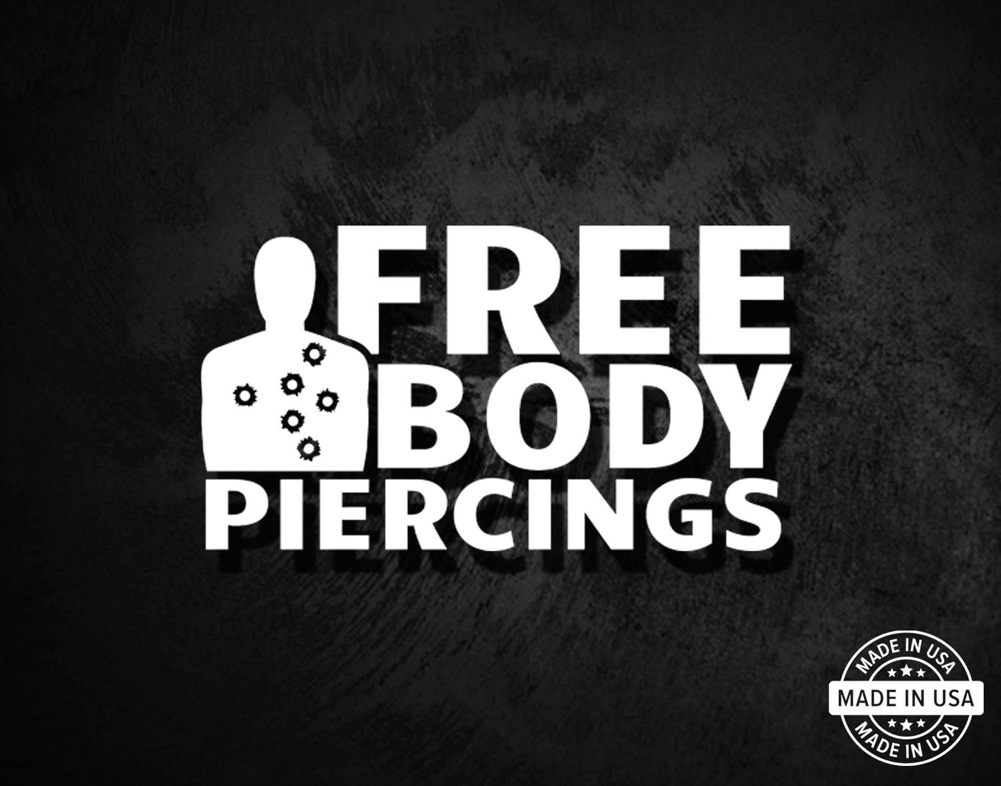 Free Body Piercings Decal