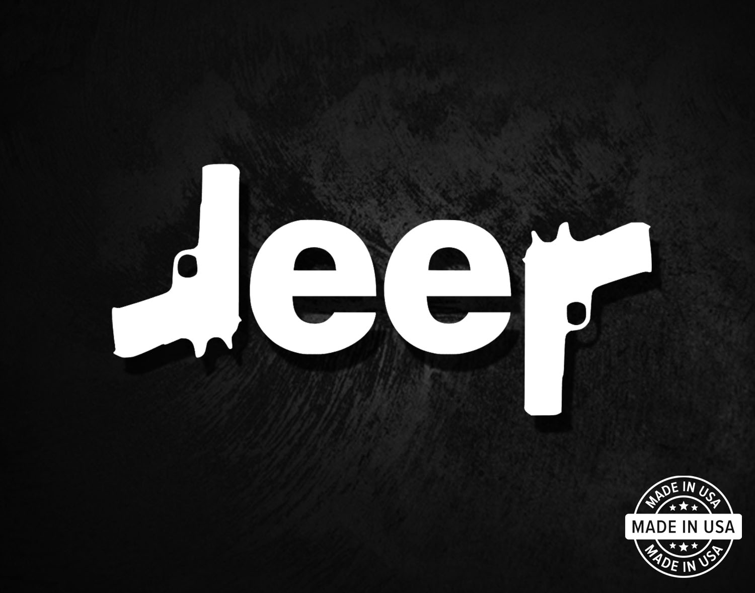 Jeep Pistols Decal