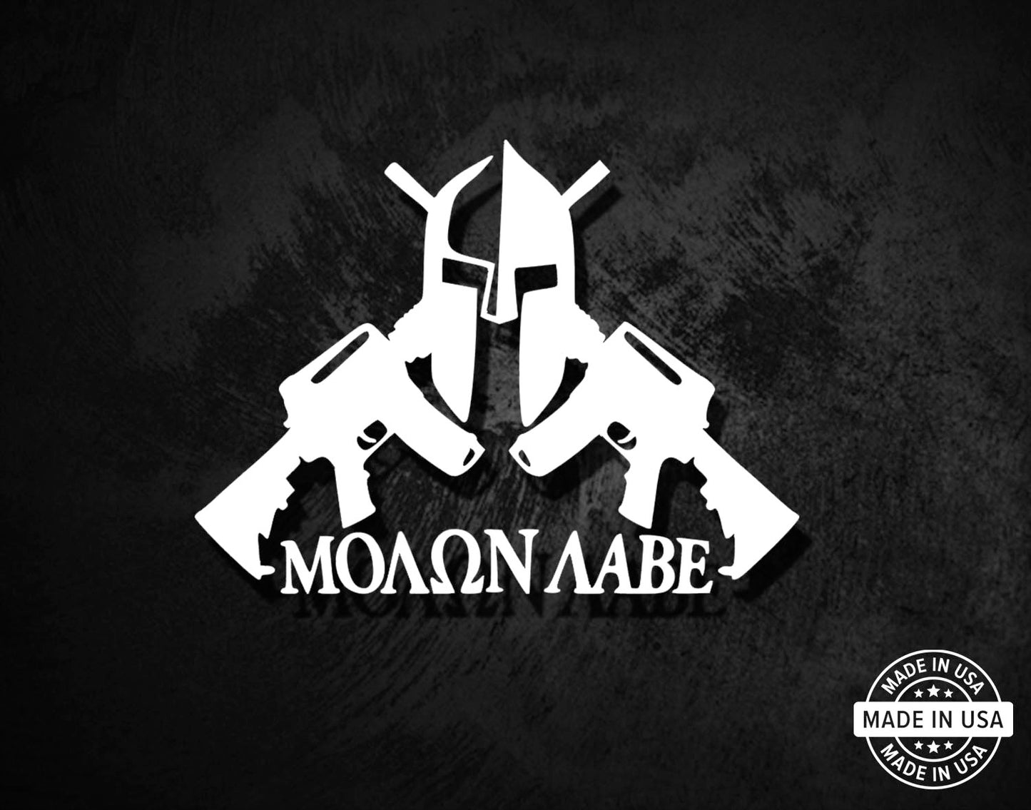 Molon Labe AR Spartan Decal