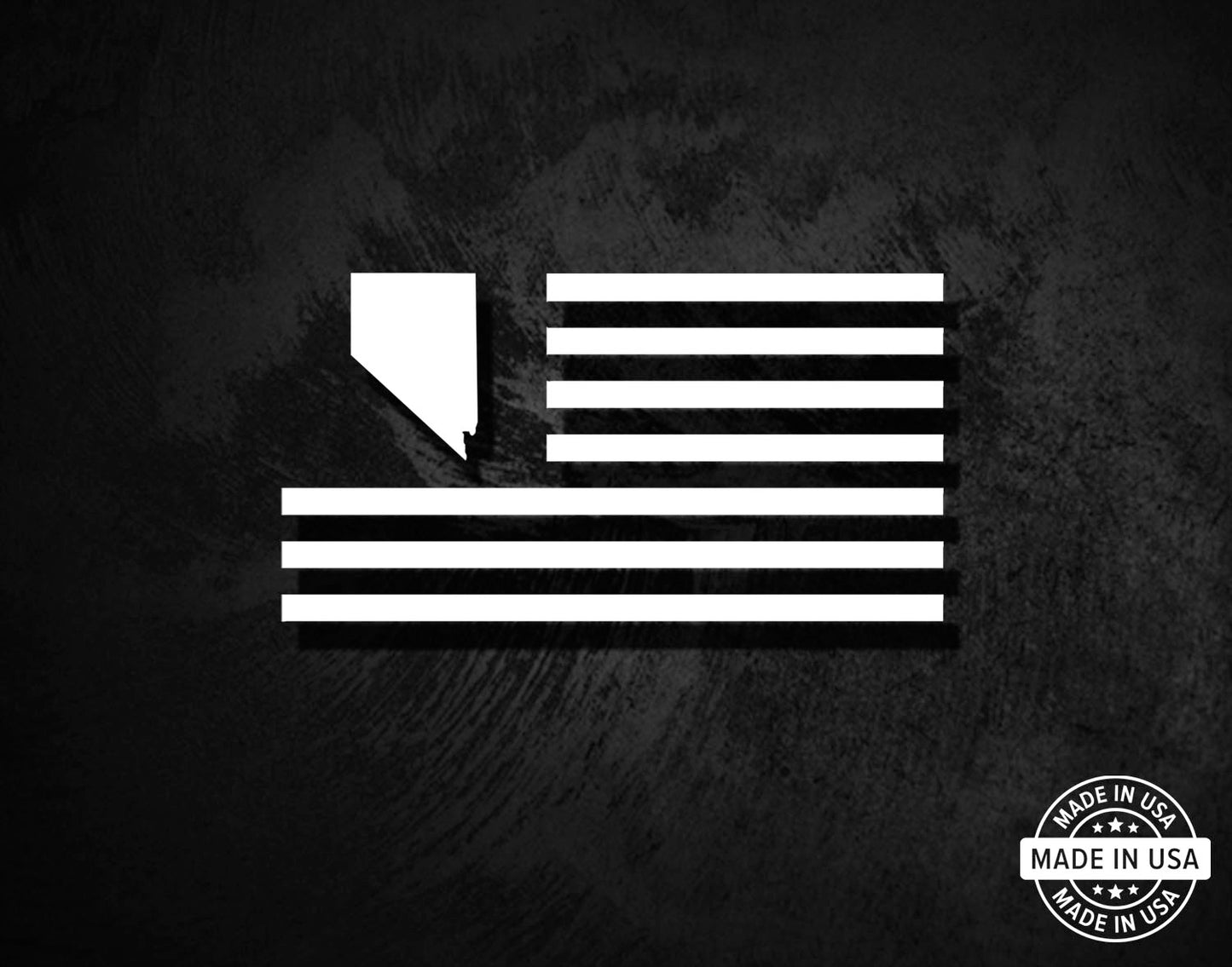Nevada State American Flag Decal