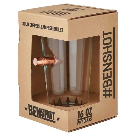 BenShot - US Flag Pint Glass - 16oz