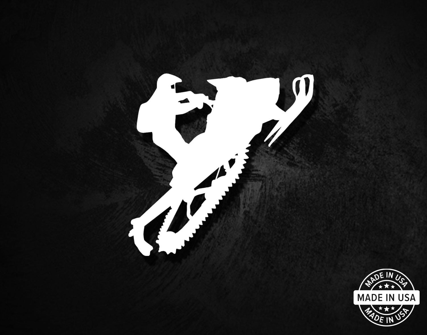 Snowmobile Rider Decal
