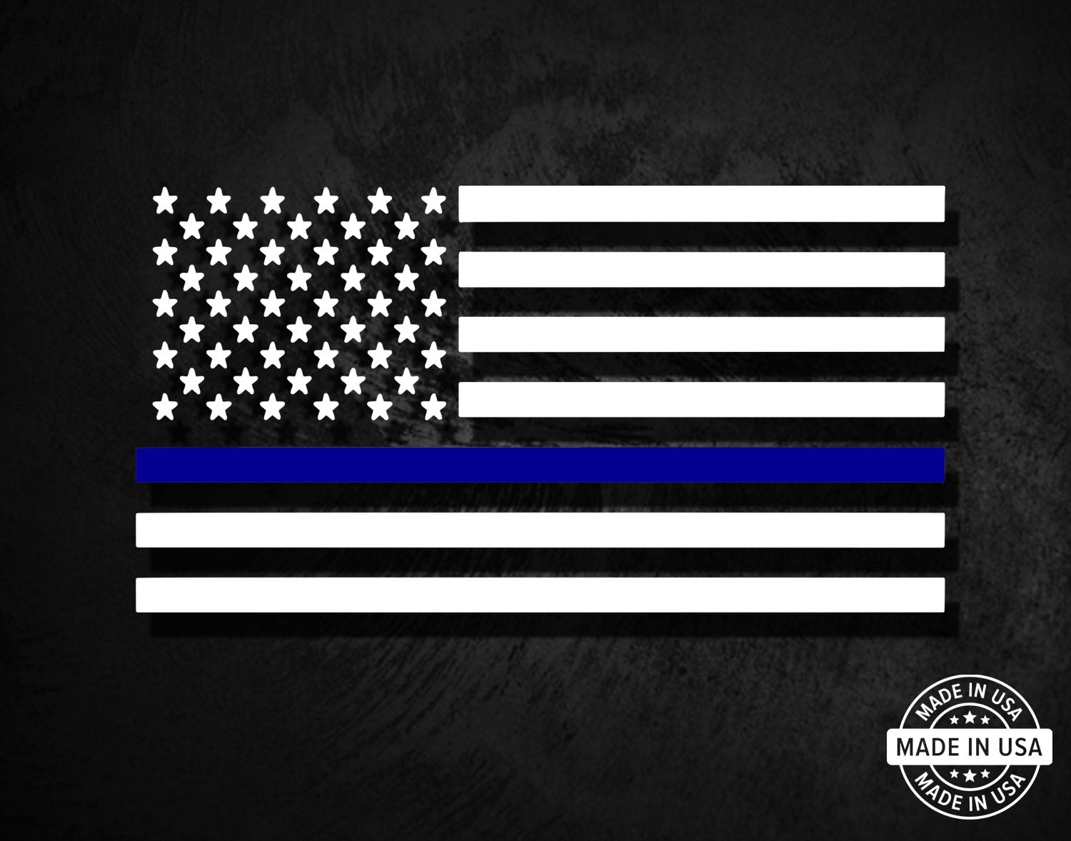 Thin Blue Line Flag Decal