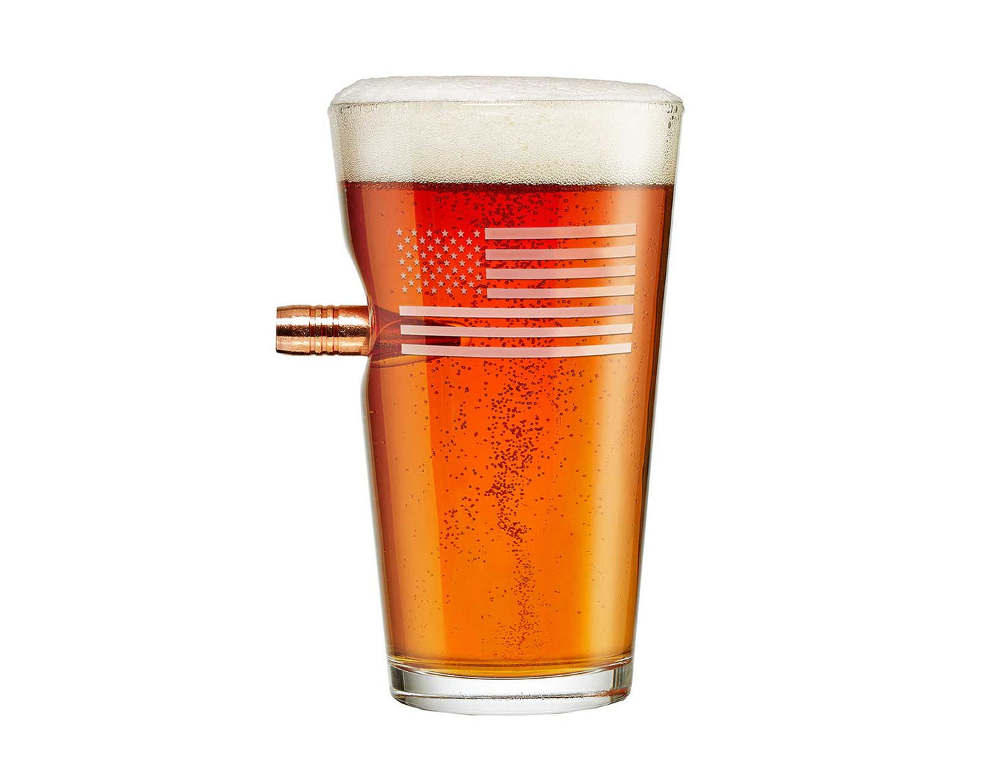 BenShot - US Flag Pint Glass - 16oz