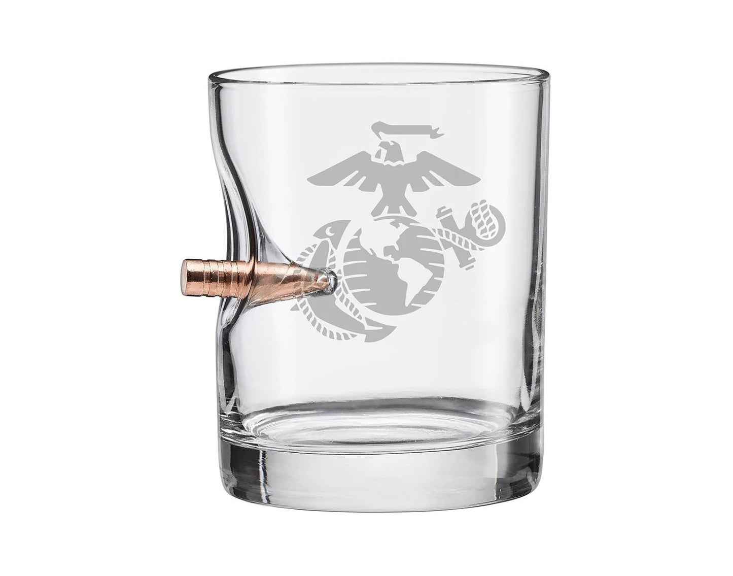 BenShot - USMC EGA (Marines) Rocks Glass - 11oz