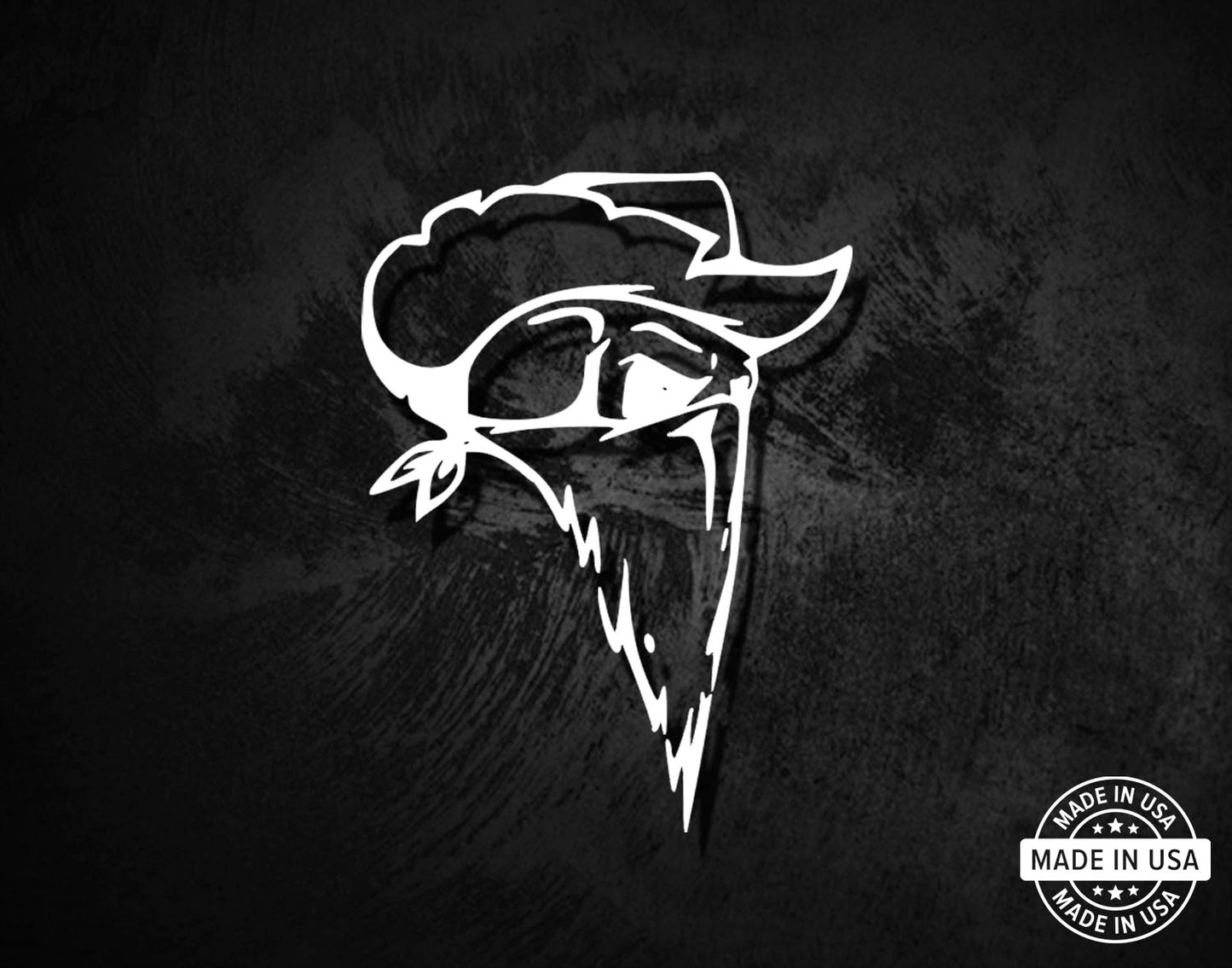 Western Skull Bandana Decal