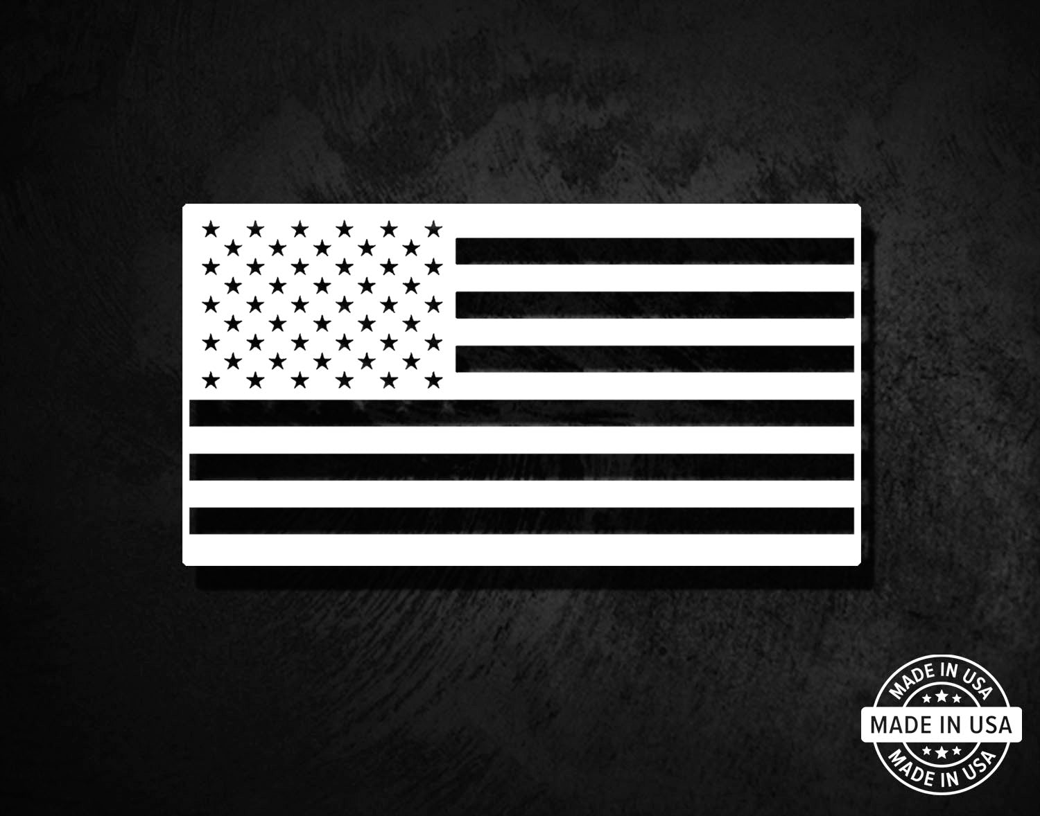 American Flag Bordered Decal