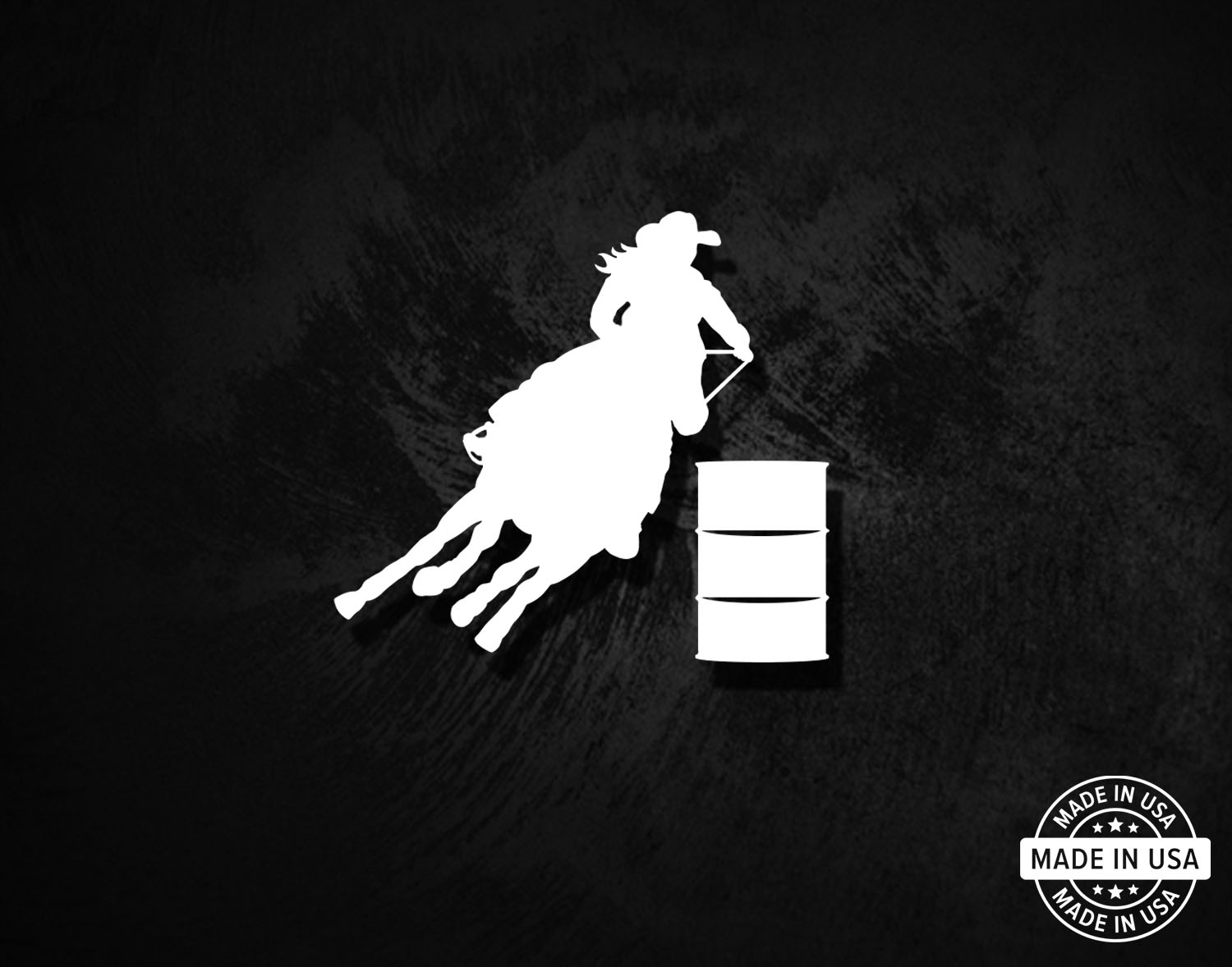 Barrell Racer Decal Barrel Racer Decal - American Die-Cut Decals