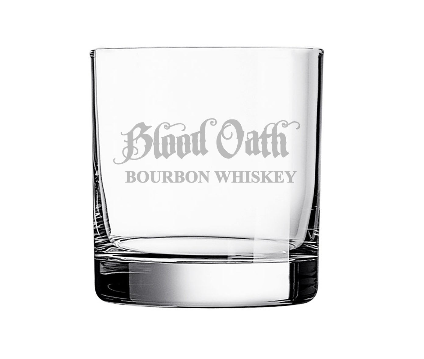 Blood Oath Bourbon Whiskey Rocks Glass - 11oz