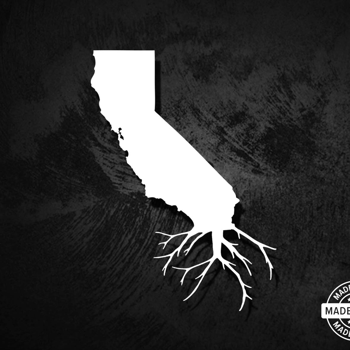 California State Roots Decal - American Die-Cut Decals