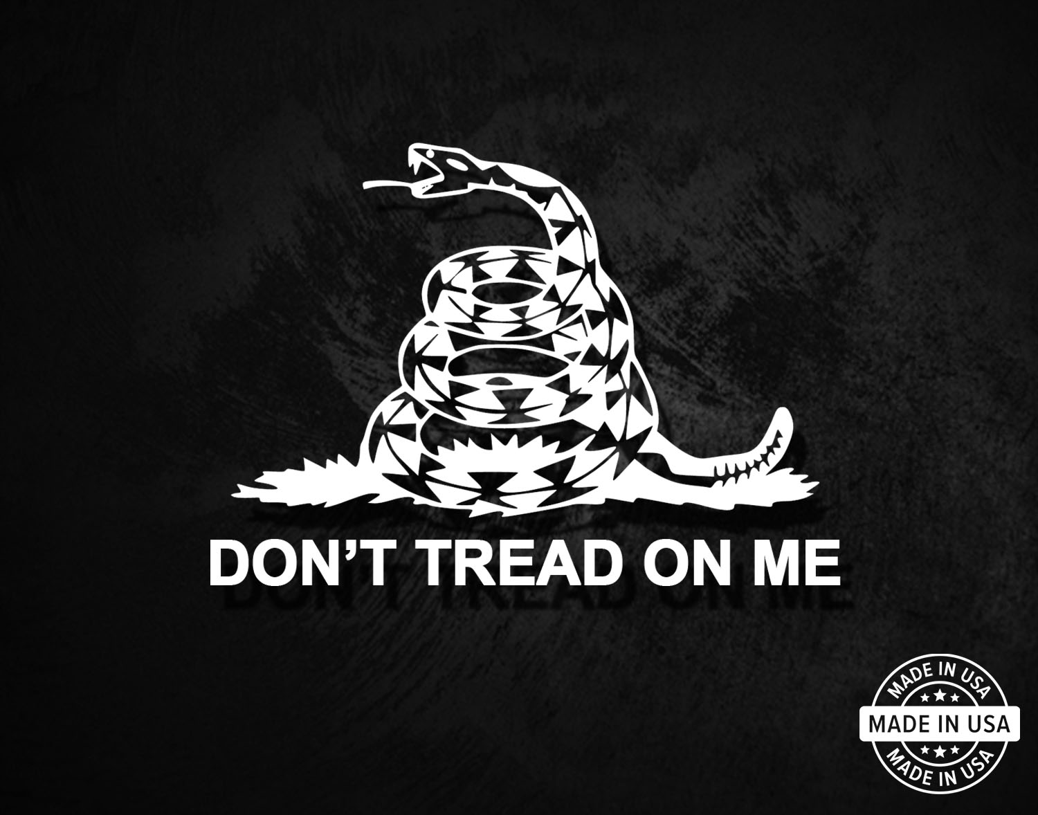 Don't Tread on Me Snake Gadsden Decal