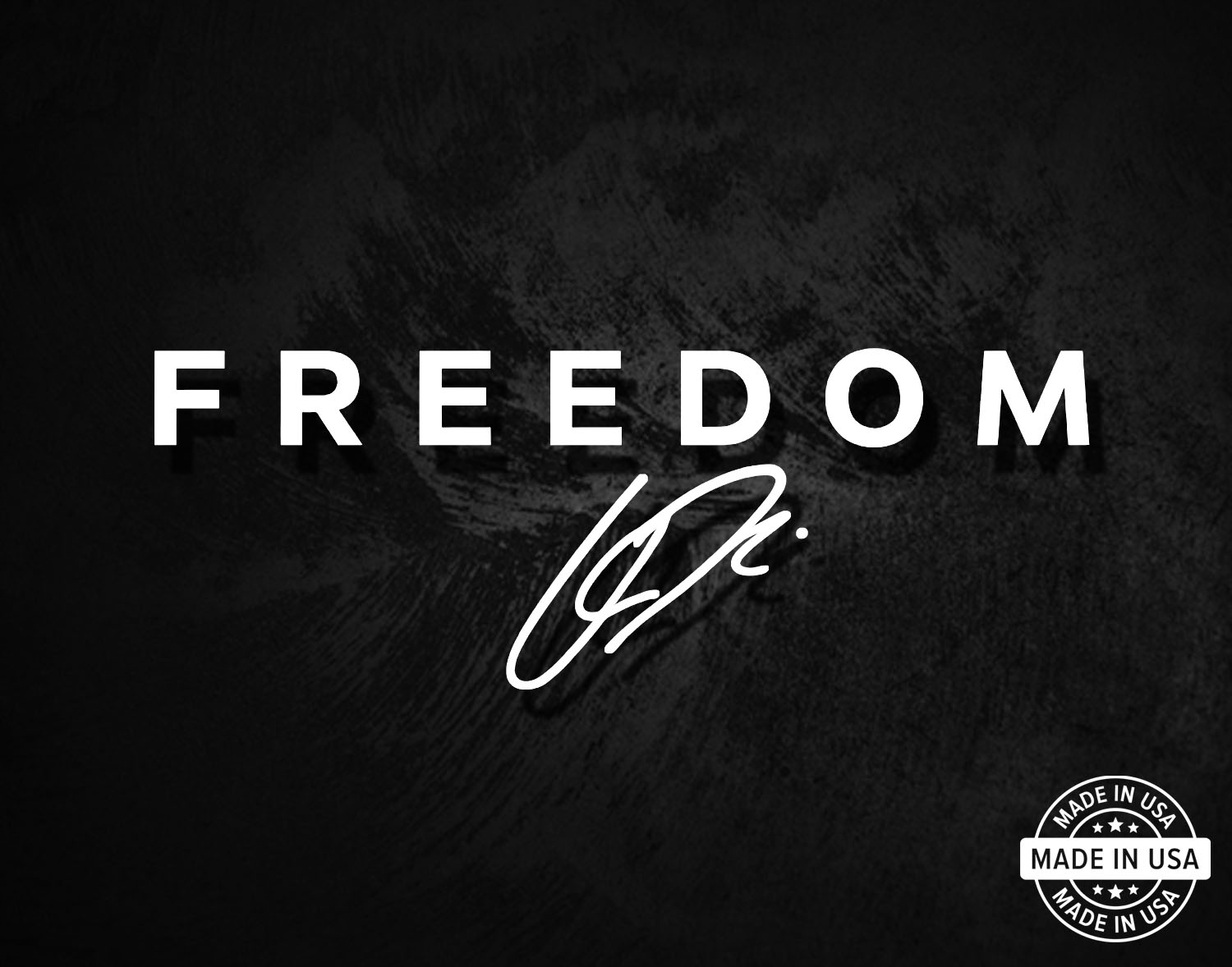 FREEDOM Charlie Kirk Autograph Decal