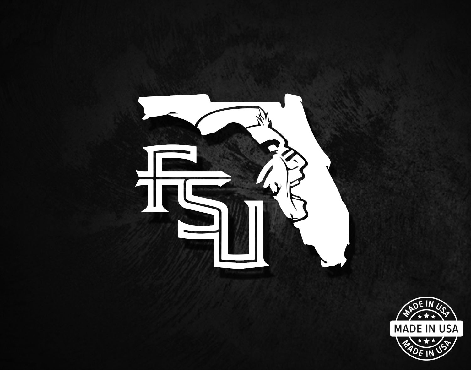Fsu Stamp Florida State Seminoles Decal - American Die-Cut Decals