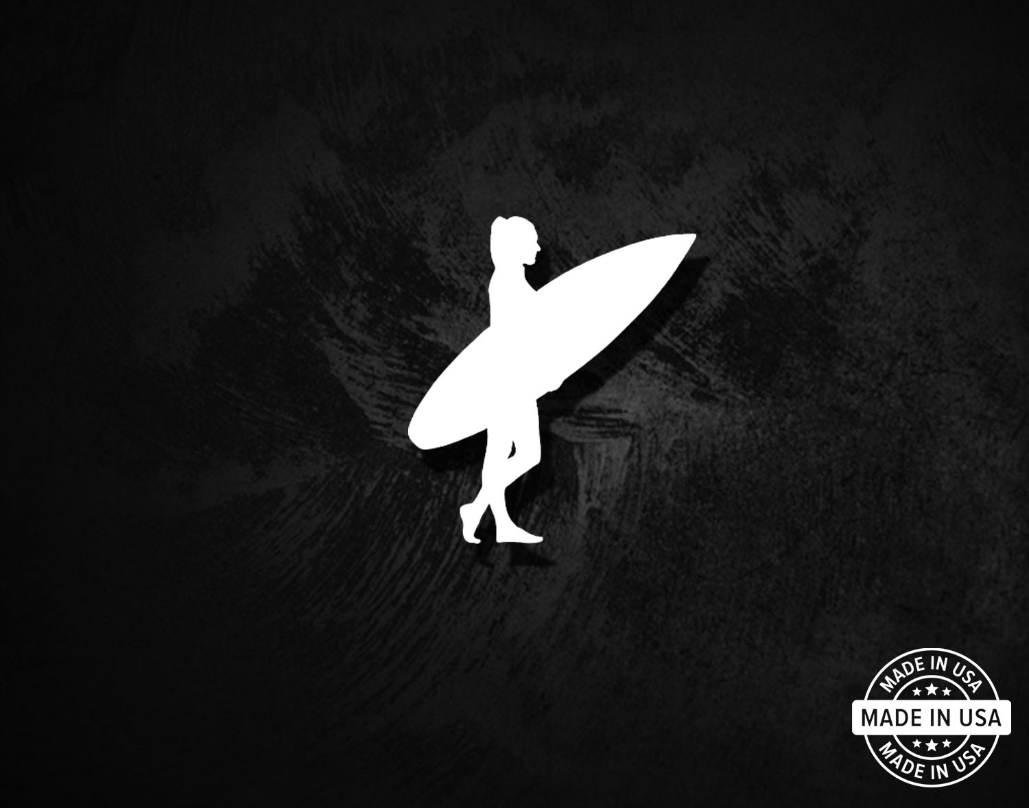 Female Surfer Decal