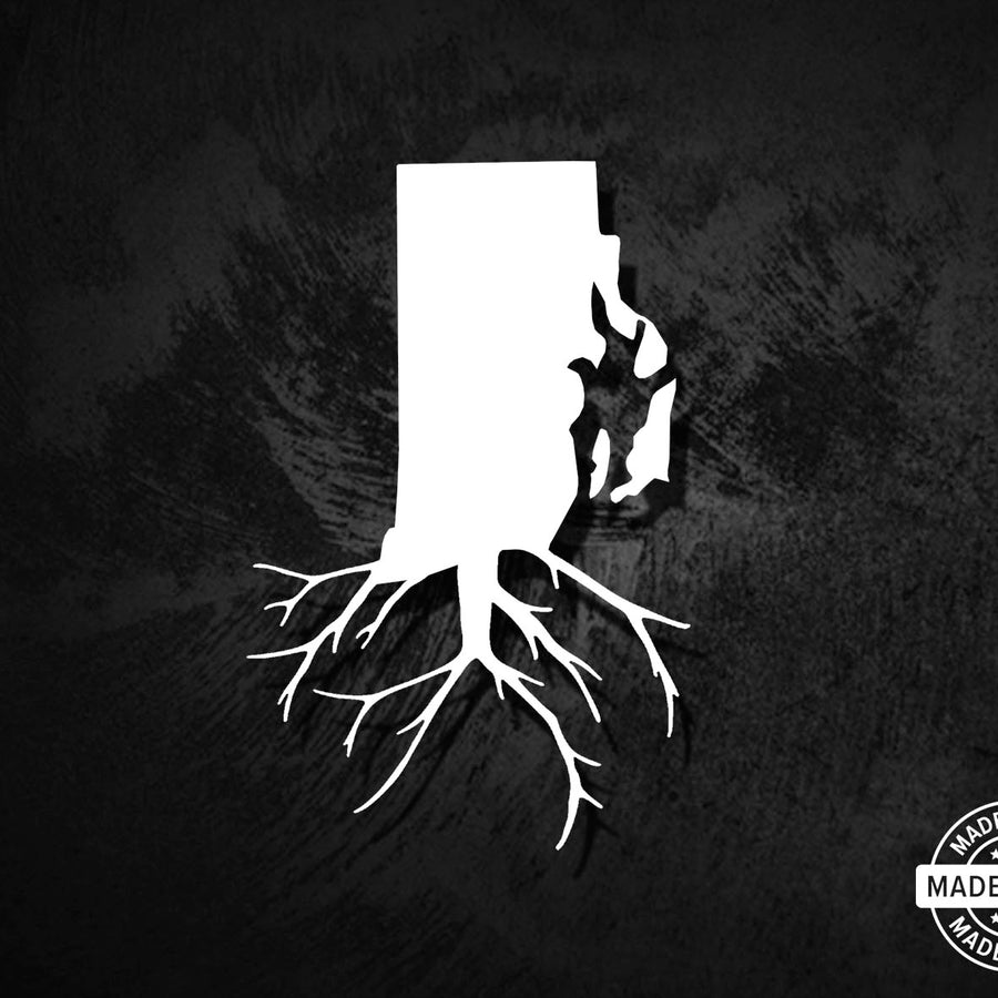 Rhode Island State Roots Decal - American Die-Cut Decals