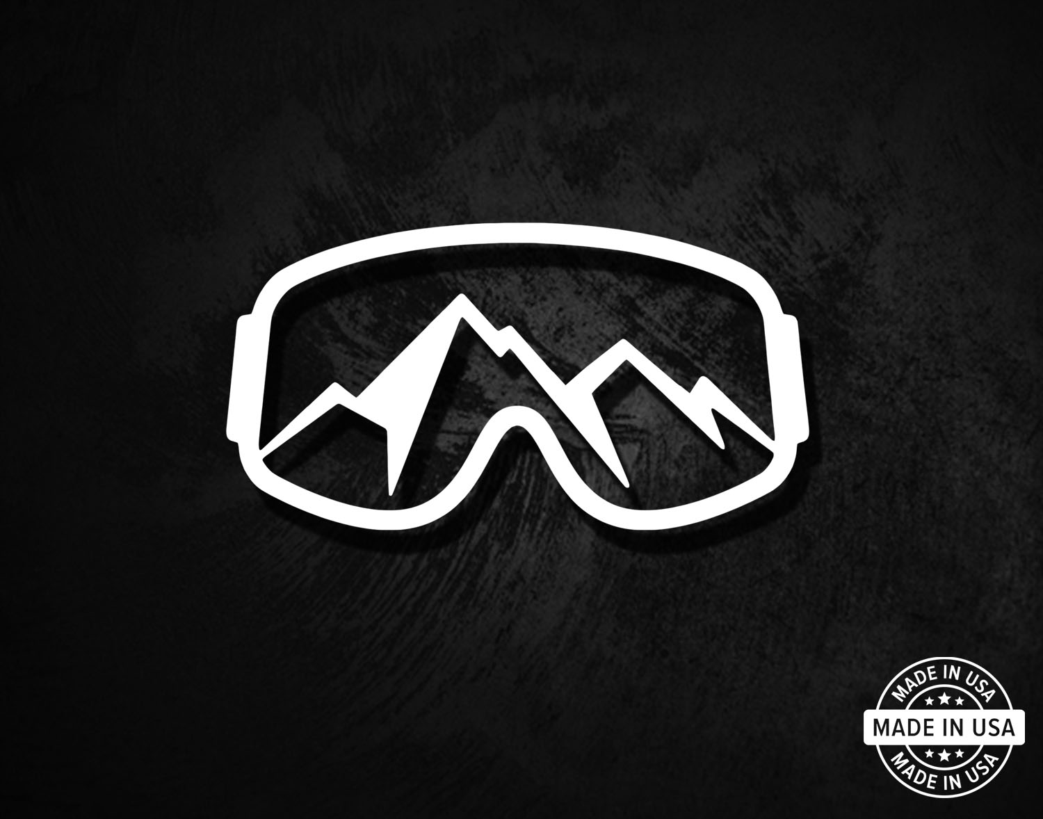 Snowboard Ski Goggles Mountains Decal