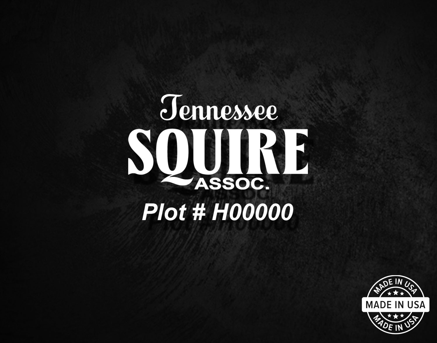 Jack Daniel's Tennessee Squire w/ Plot Number Decal