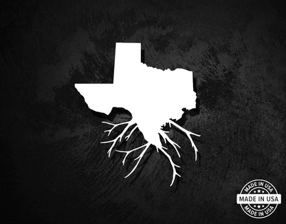Texas State Roots Decal
